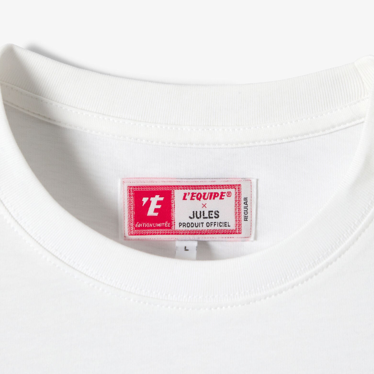 Tee shirt imprim&eacute; devant licence L'&Eacute;quipe