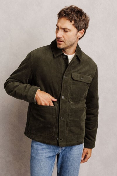 Veste velours int&eacute;rieur en sherpa