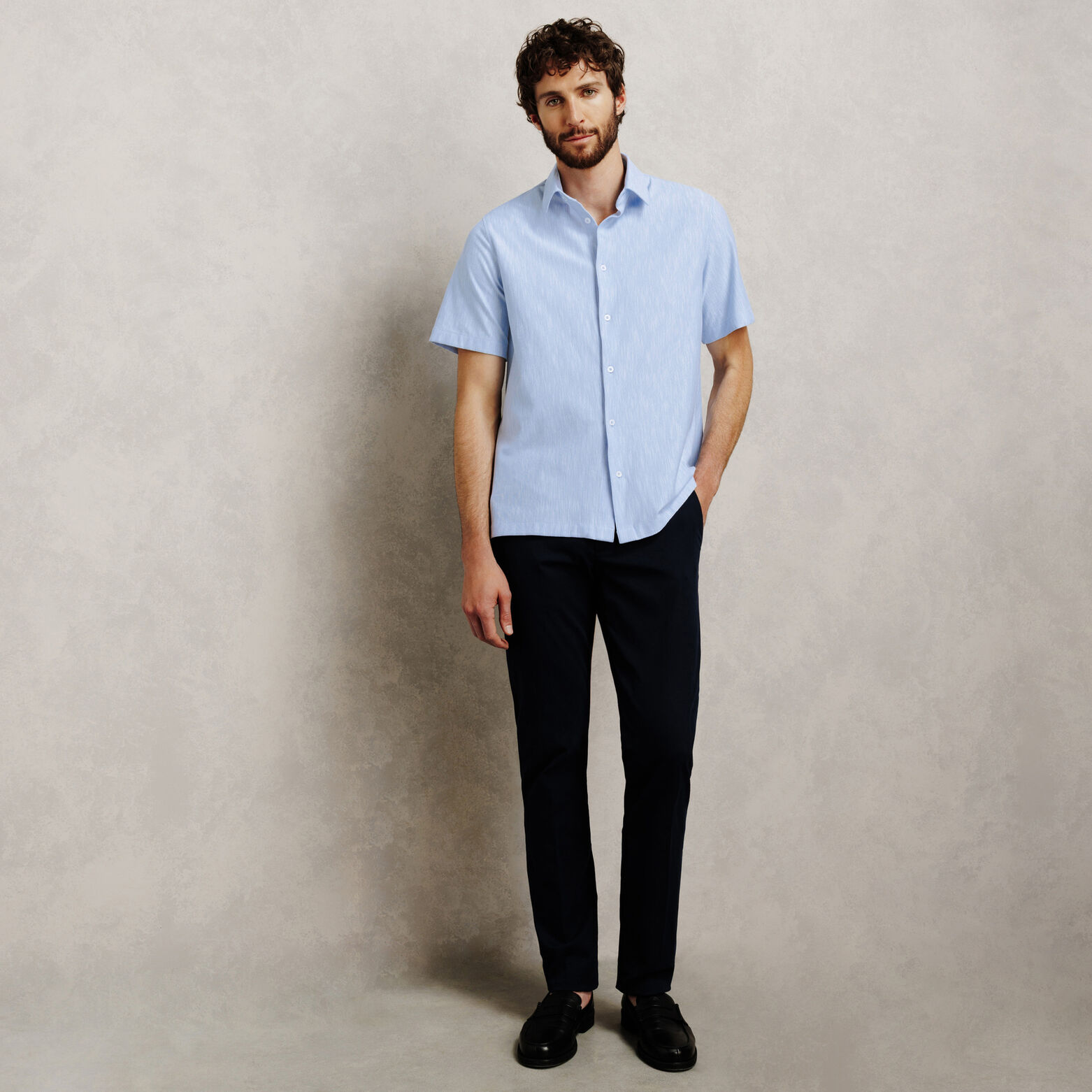 Chemisette en coton ray&eacute;e