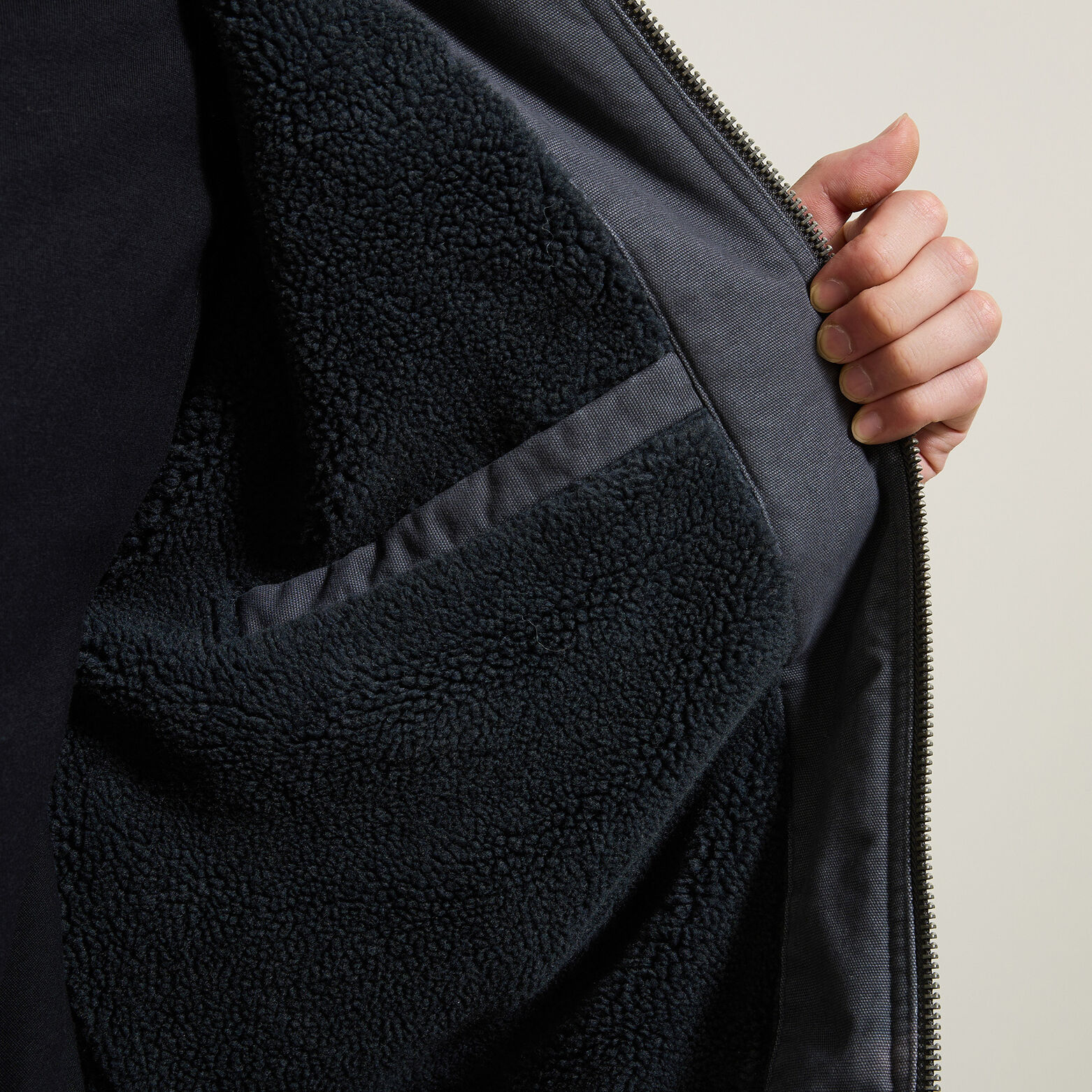 Blouson à capuche en coton