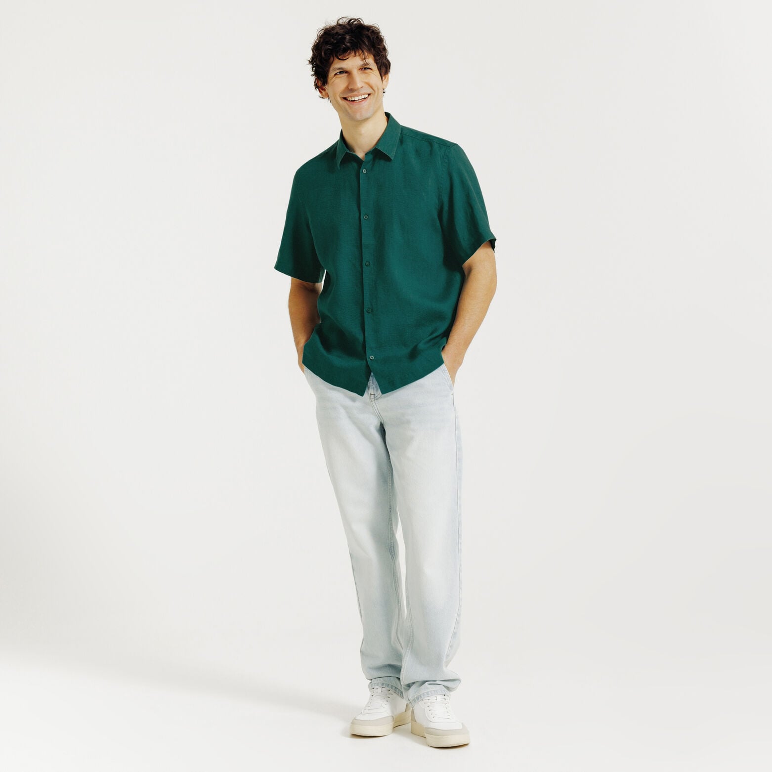 Effen hemdje in katoenlinnen