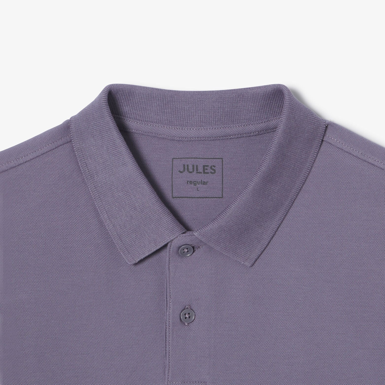 Effen polo in piqu&eacute;katoen met korte mouwen