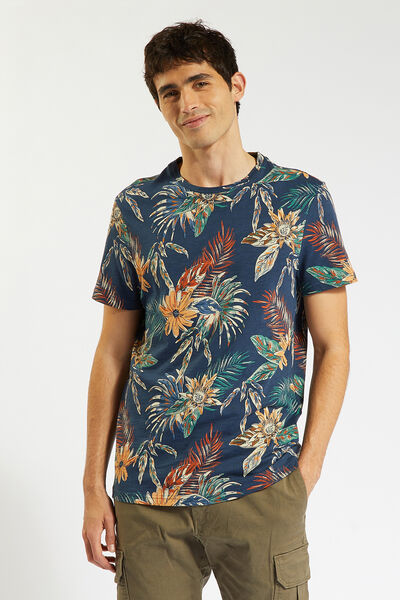Tee shirt imprim&eacute; feuillage