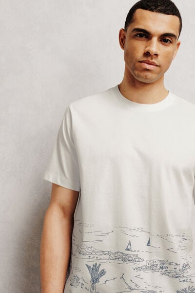 Tee shirt imprim&eacute; paysage