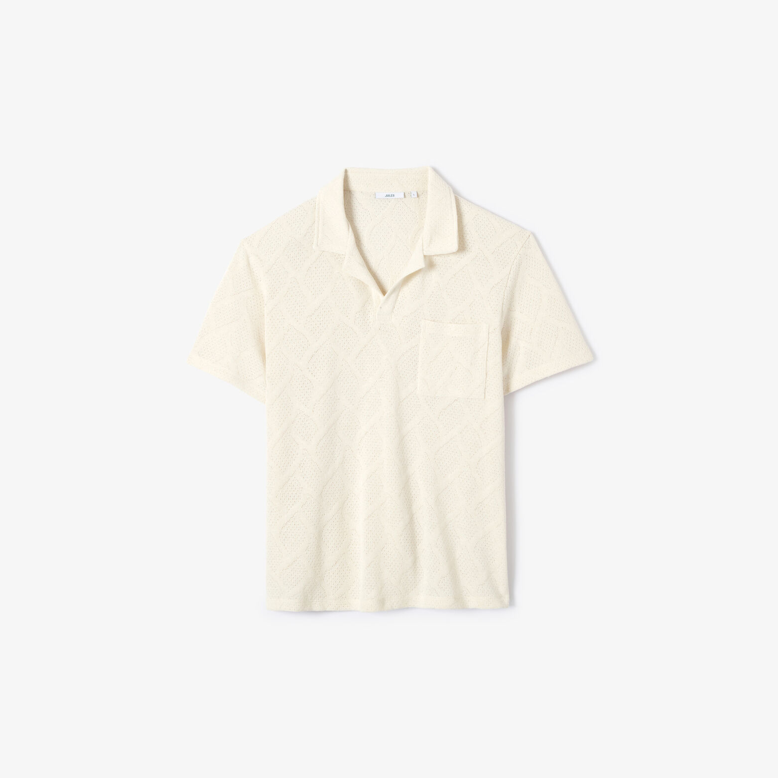 Polo col resort jacquard