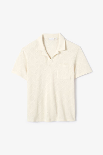 Polo col resort jacquard