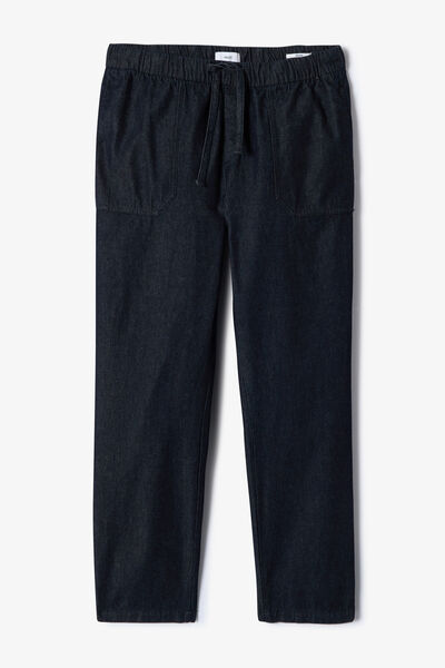 Jean loose taille &eacute;lastiqu&eacute;e