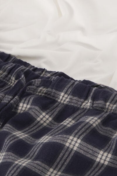 Ensemble pyjama flanelle &agrave; carreaux