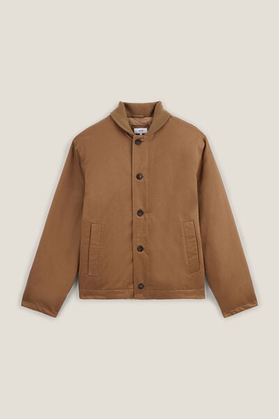 Blouson col ch&acirc;le boutonn&eacute;
