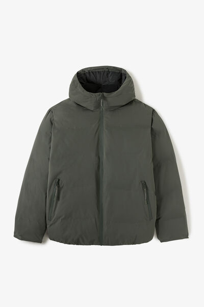 Doudoune zippée à capuche