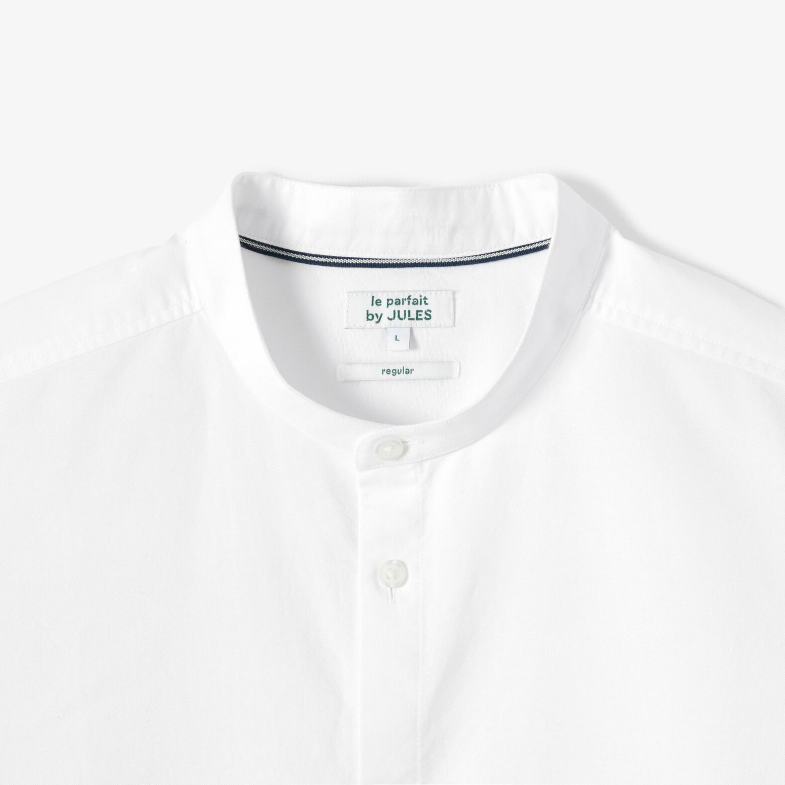 Chemise oxford "le parfait by Jules" col mao