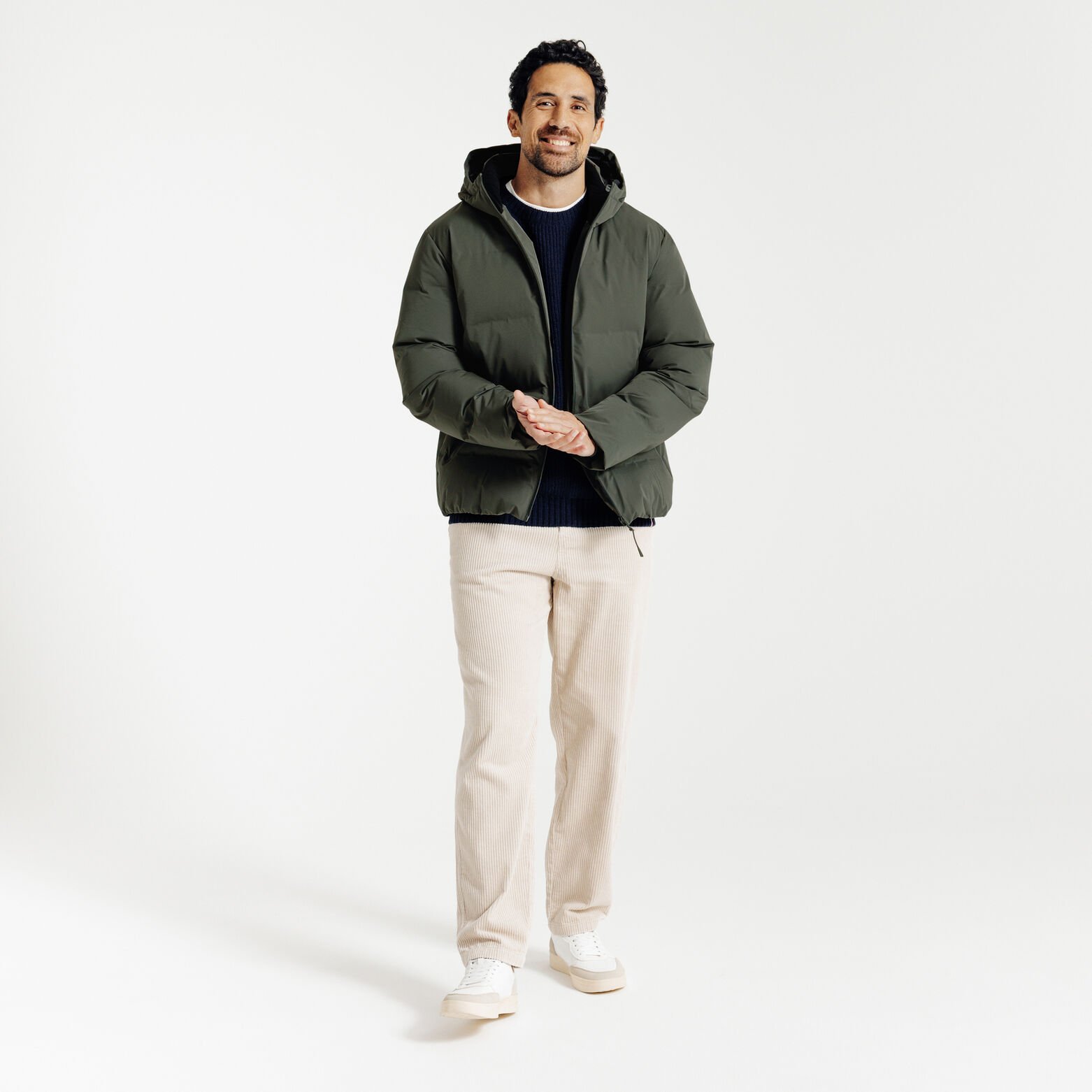 Doudoune zippée à capuche