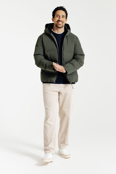 Doudoune zippée à capuche