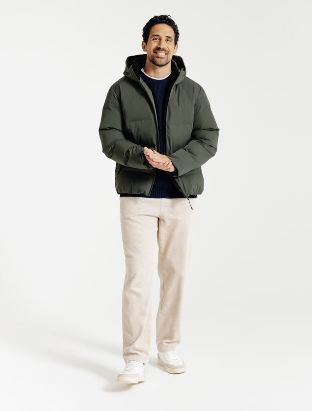 Doudoune zipp&eacute;e &agrave; capuche