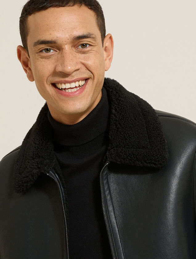 Blouson bombardier en sherpa