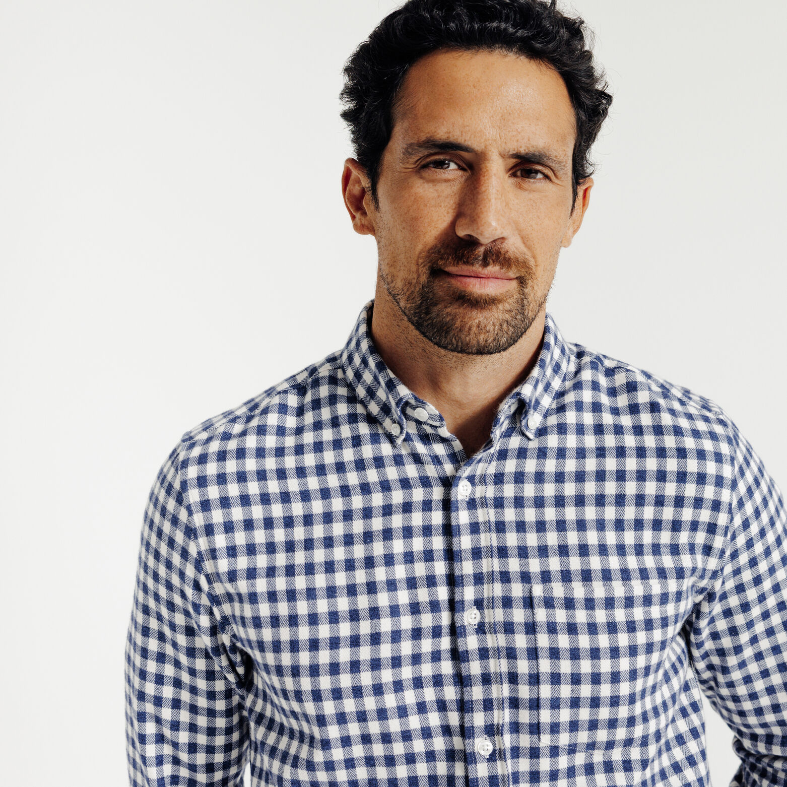 Chemise en coton flanelle à carreaux