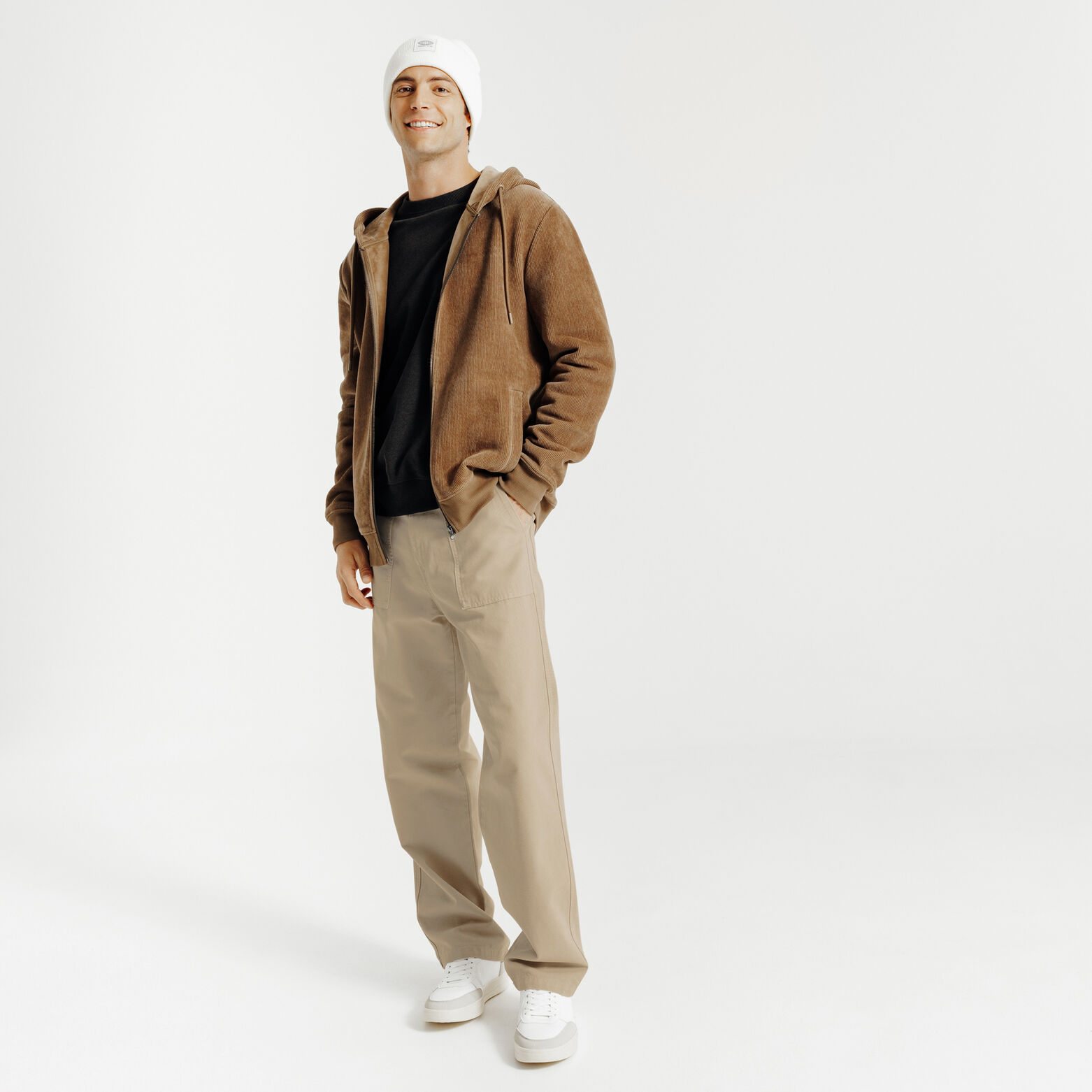 Baggy broek met timmermansdetail