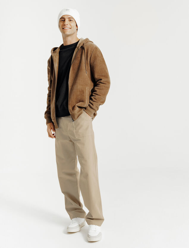 Baggy broek met timmermansdetail
