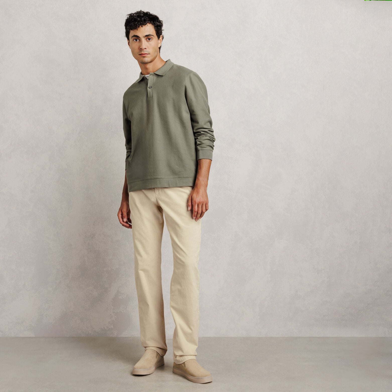 Fluwelen straight chinobroek
