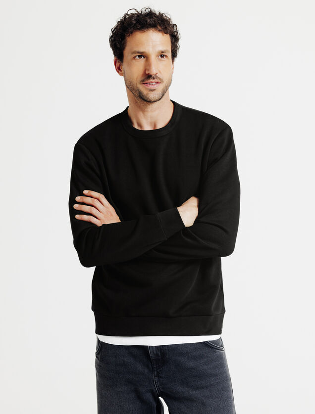 Sweat col rond uni