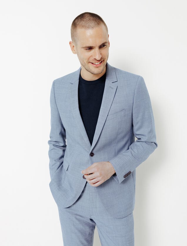 Veste de costume slim bi-ton