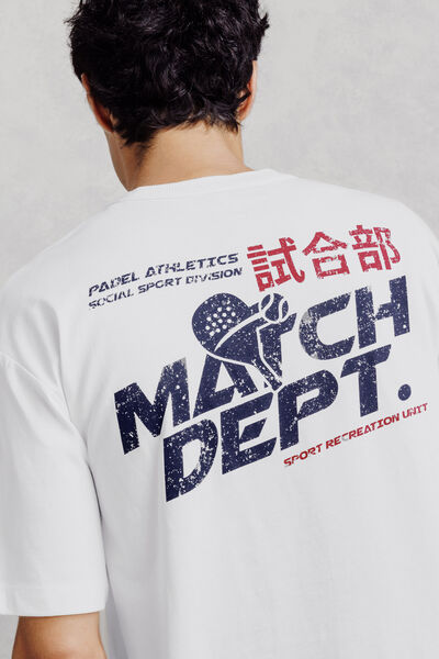 Tee shirt imprim&eacute; devant dos match department