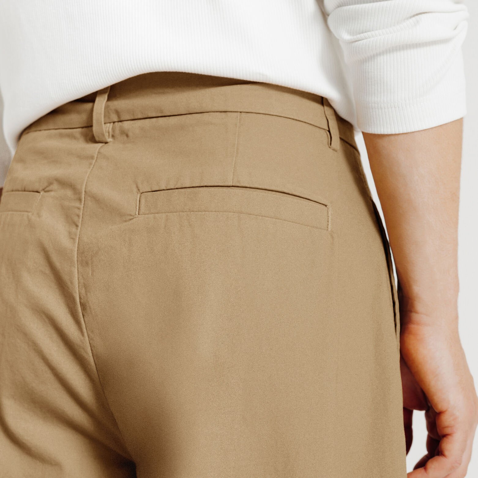 Skate fit broek dubbele plooi met omslag