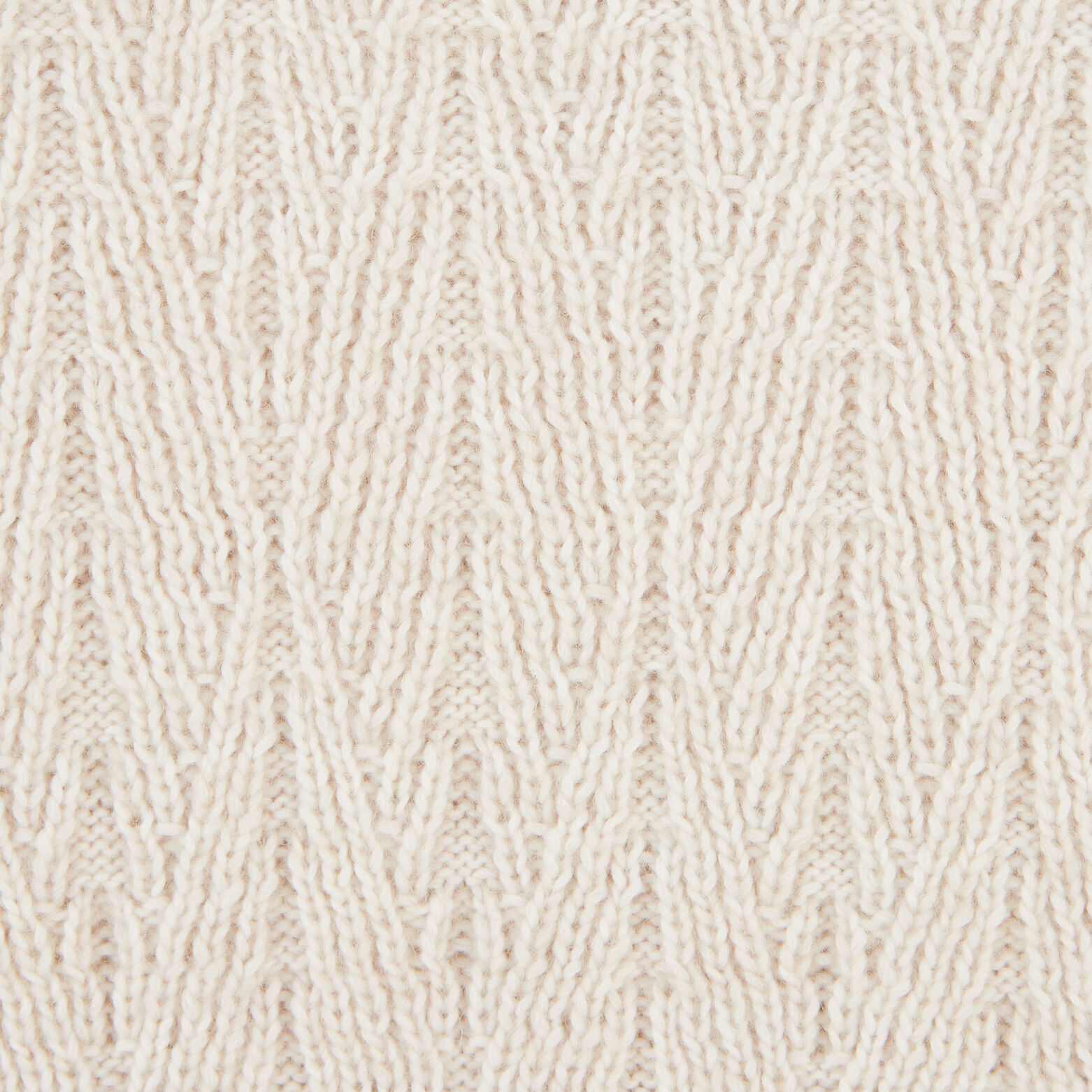 Pull col rond torsade