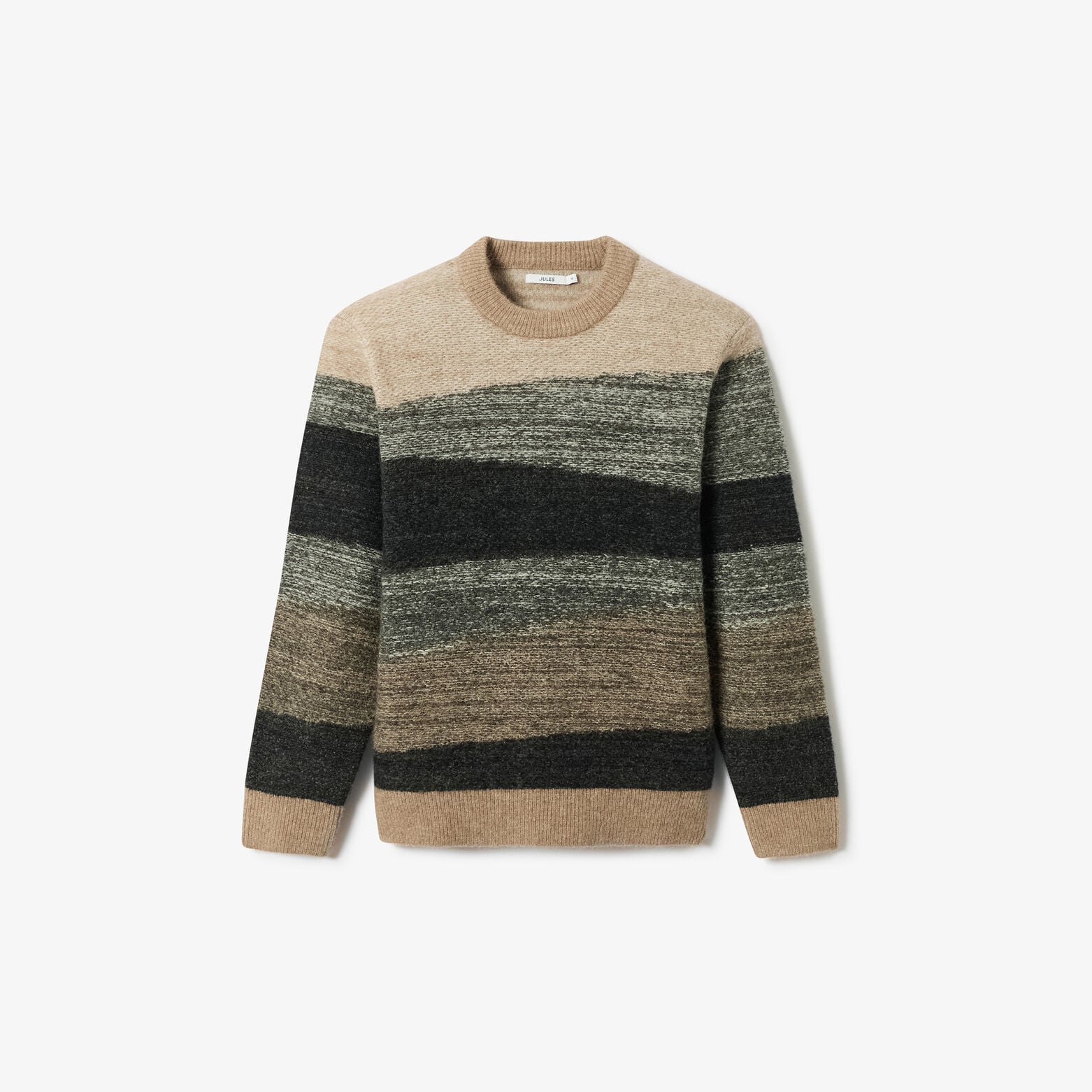 Pull col rond jacquard