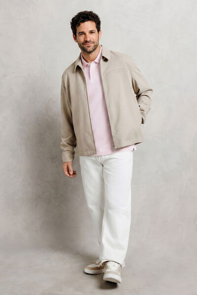 Polo manches courtes piqu&eacute; uni