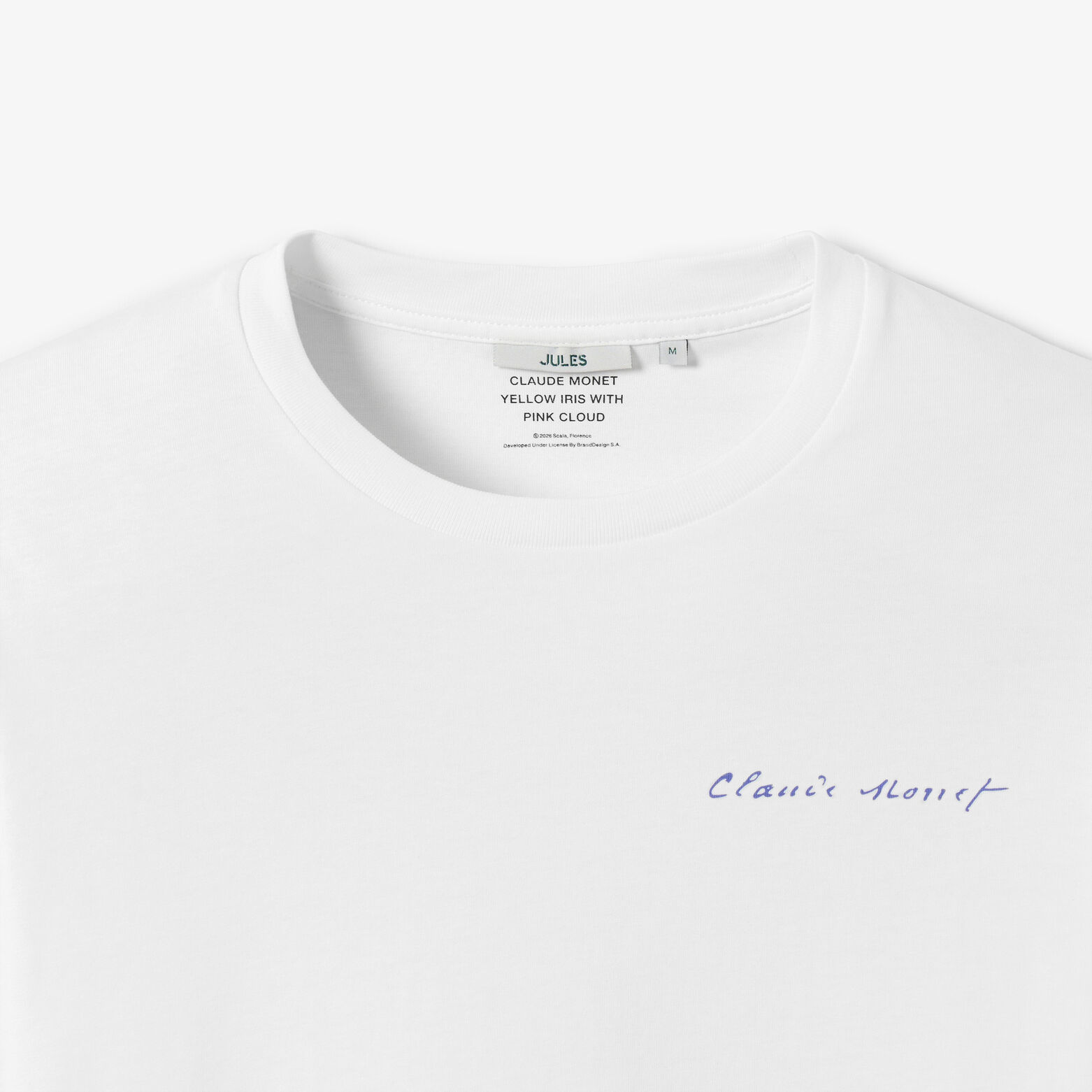 T-shirt met print voor/achter, licentie Monet