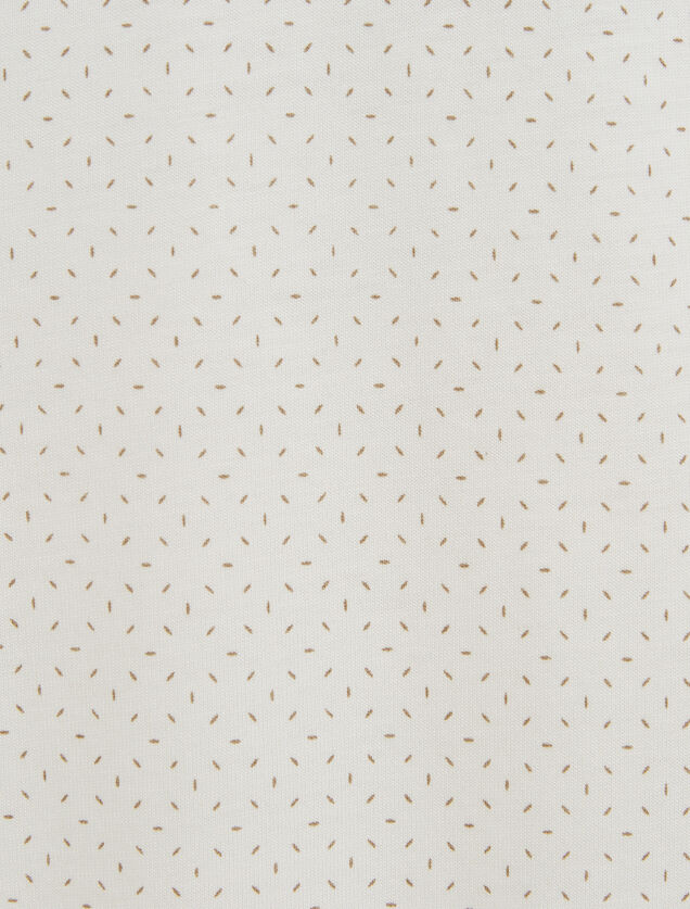 Polo in tricot met korte mouwen, print en Italiaan