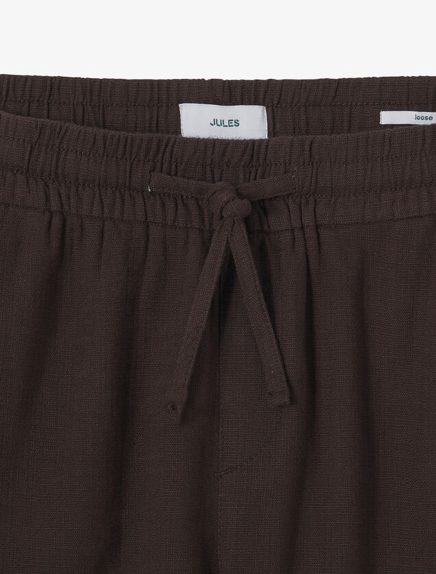 Pantalon loose matière texturée