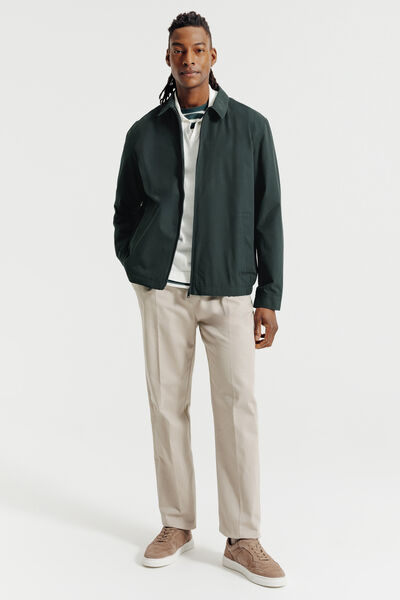 Jack met hemdskraag en rits