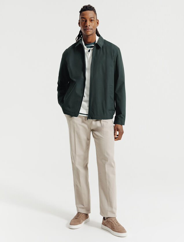 Jack met hemdskraag en rits