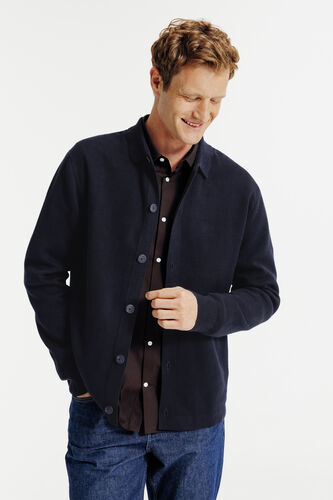 Gilet-vestje met knopen en polokraag