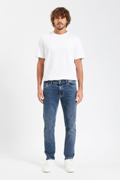 Slim jeans met regeneratief katoen