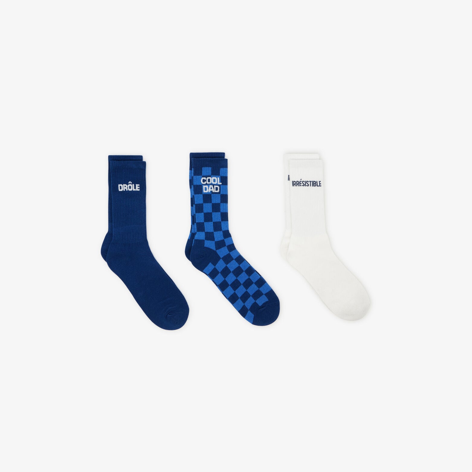 Coffret 3 paires de chaussettes f&ecirc;te des p&egrave;res