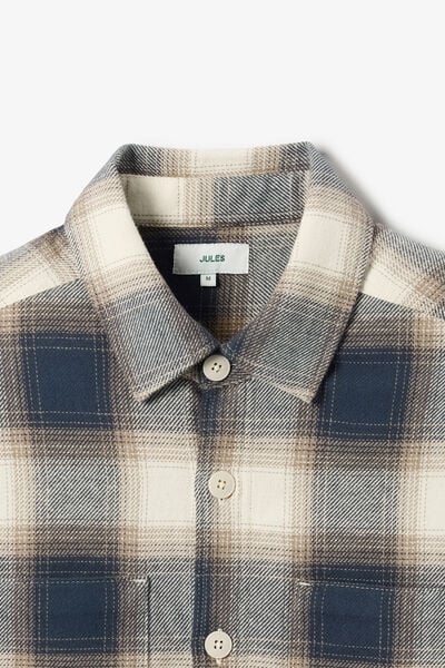 Surchemise en flanelle &agrave; carreaux