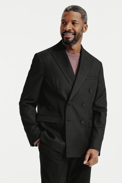 Veste de costume crois&eacute;e confort