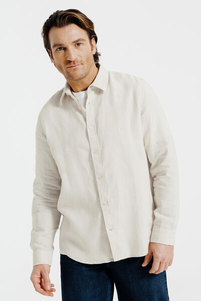 Chemise en lin unie