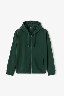 Sweater met kap en rits