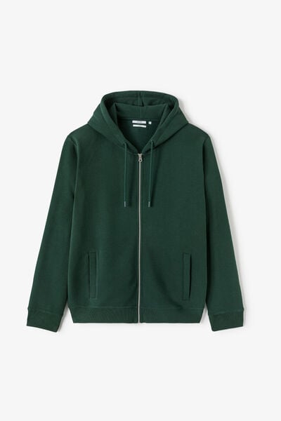 Sweater met kap en rits