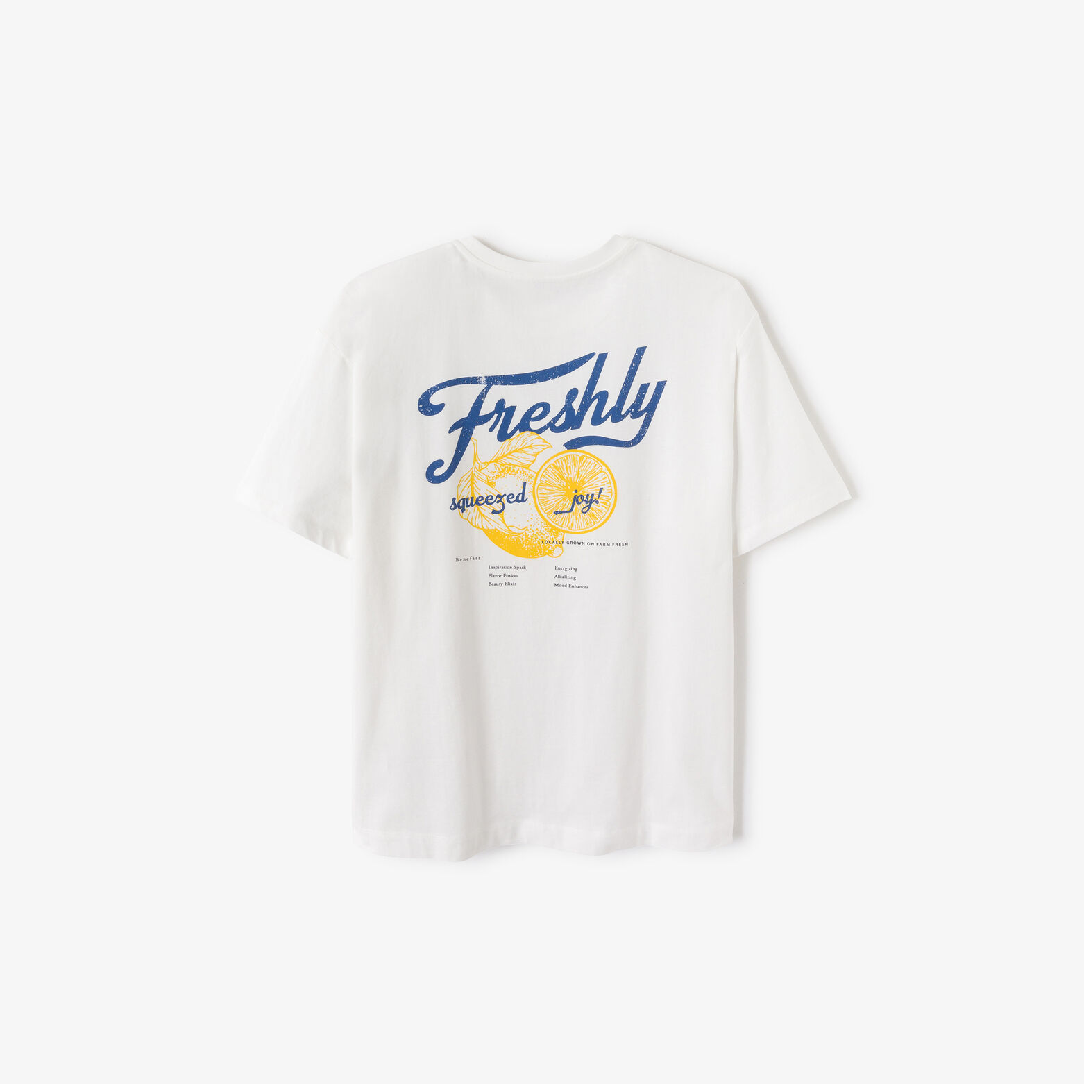 Tee shirt imprimé devant et dos citron