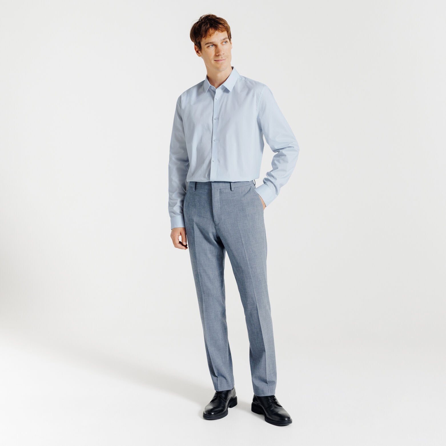 Regular fit effen hemd