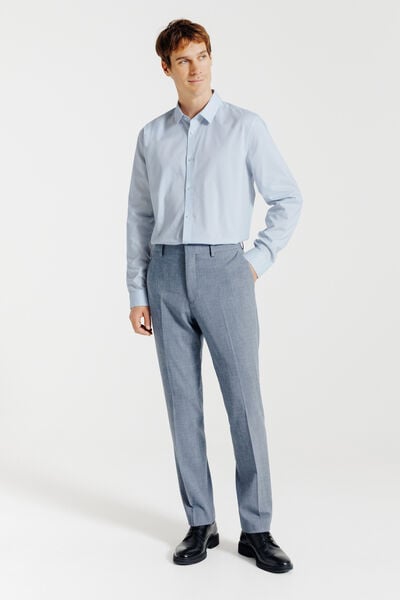 Regular fit effen hemd