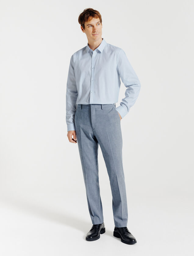 Regular fit effen hemd