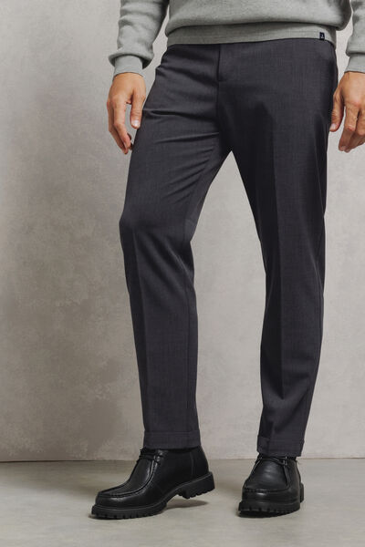 Pantalon tapered taille &eacute;lastiqu&eacute;e