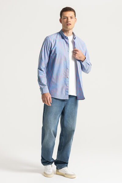 Het perfecte gestreepte hemd in oxfordkatoen