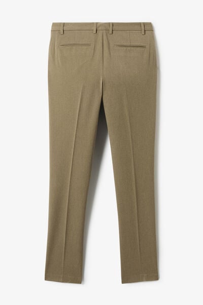Pantalon chino slim en flanelle